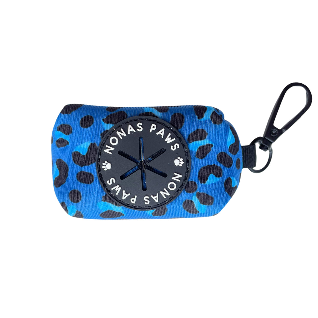 Blue Leopard - Poop Bag Holder